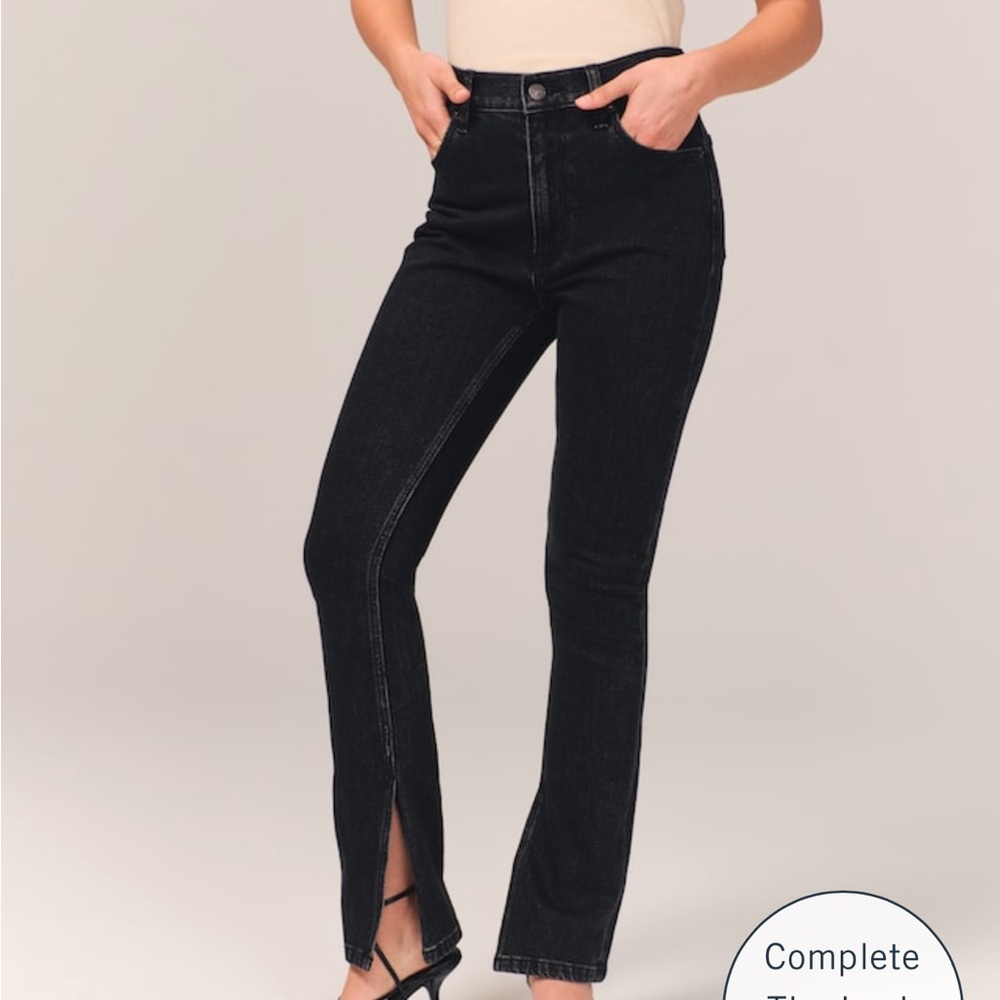 Abercrombie & Fitch Women's High Rise Black Jeans